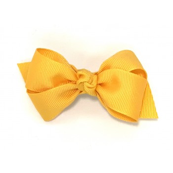 Yellow Gold Grosgrain Bow - 3 Inch
